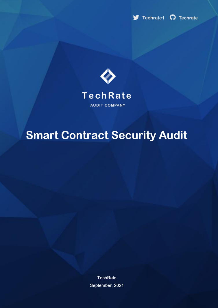 Smartcontract audits Techrate SafeSwap Online SafeVault Staking
